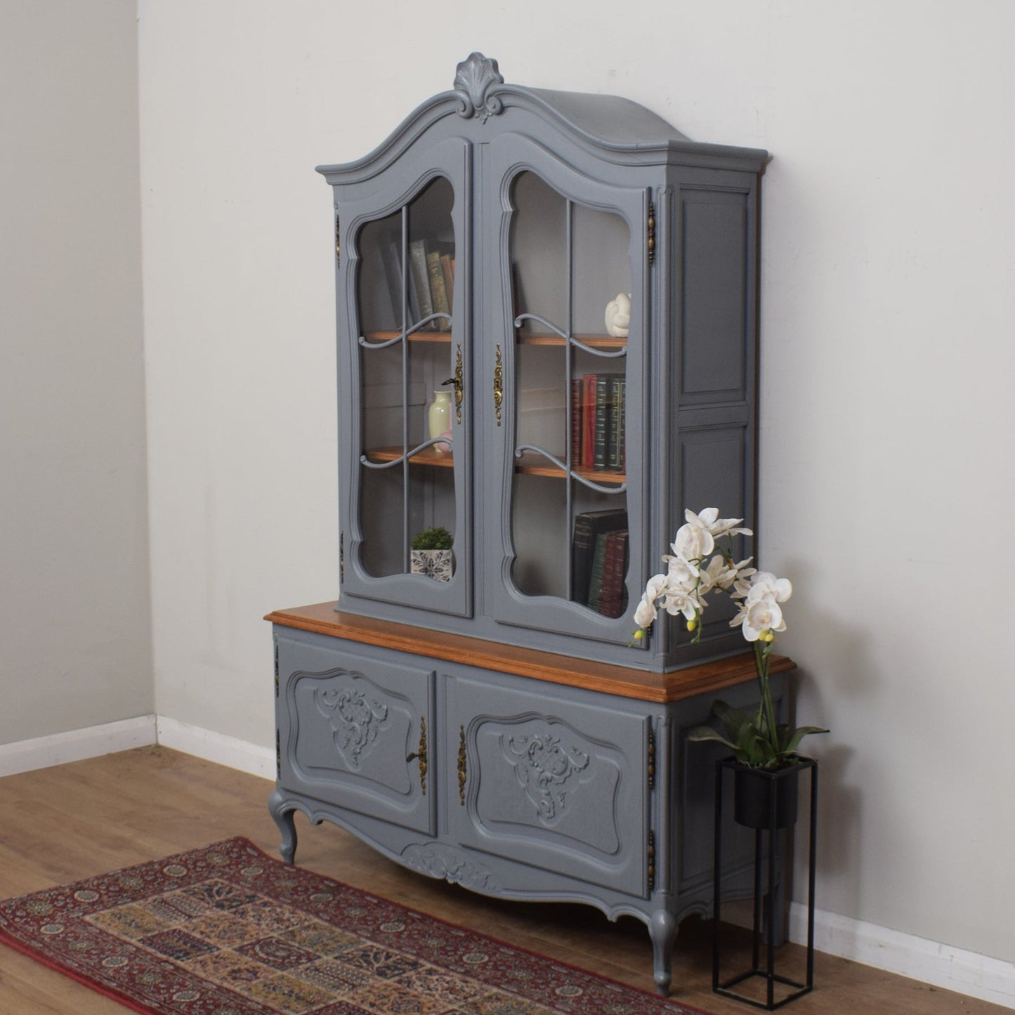 French Painted Vitrine