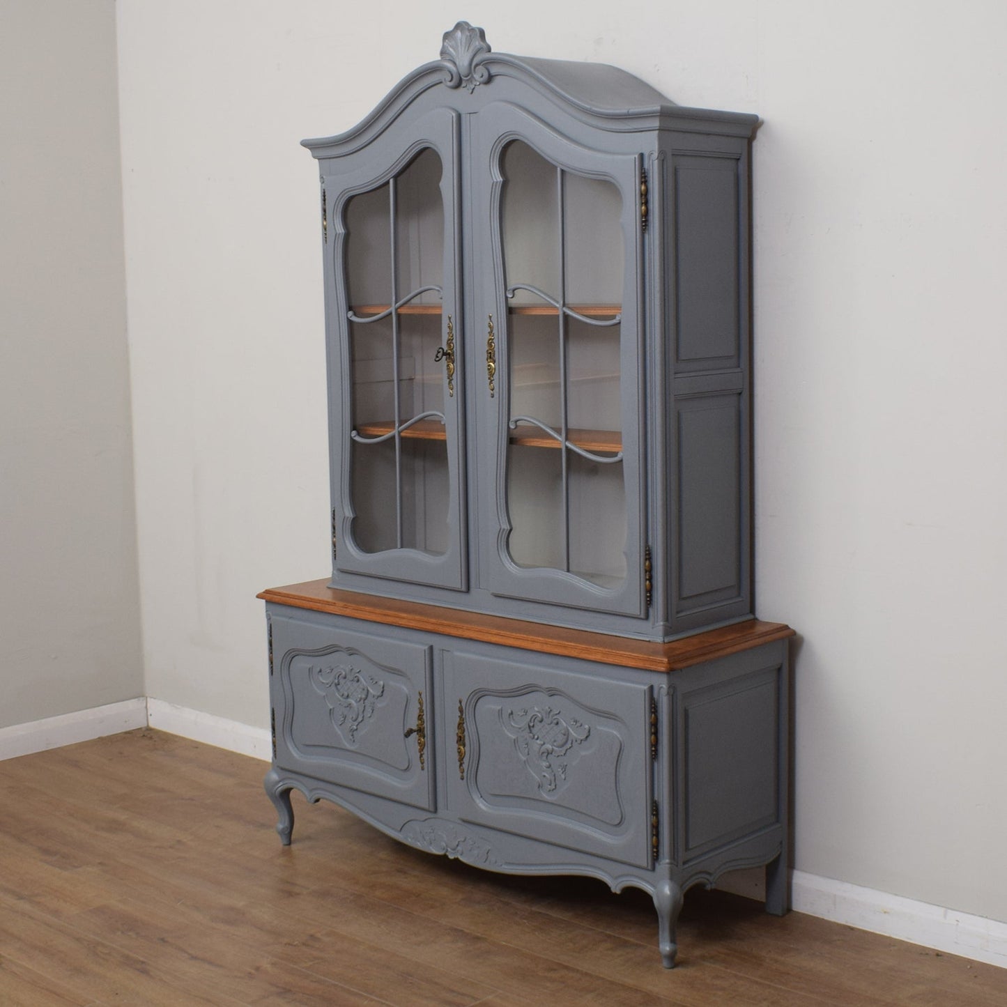 French Painted Vitrine