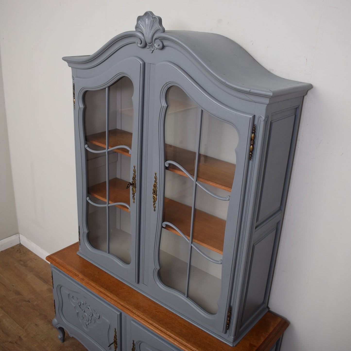 French Painted Vitrine