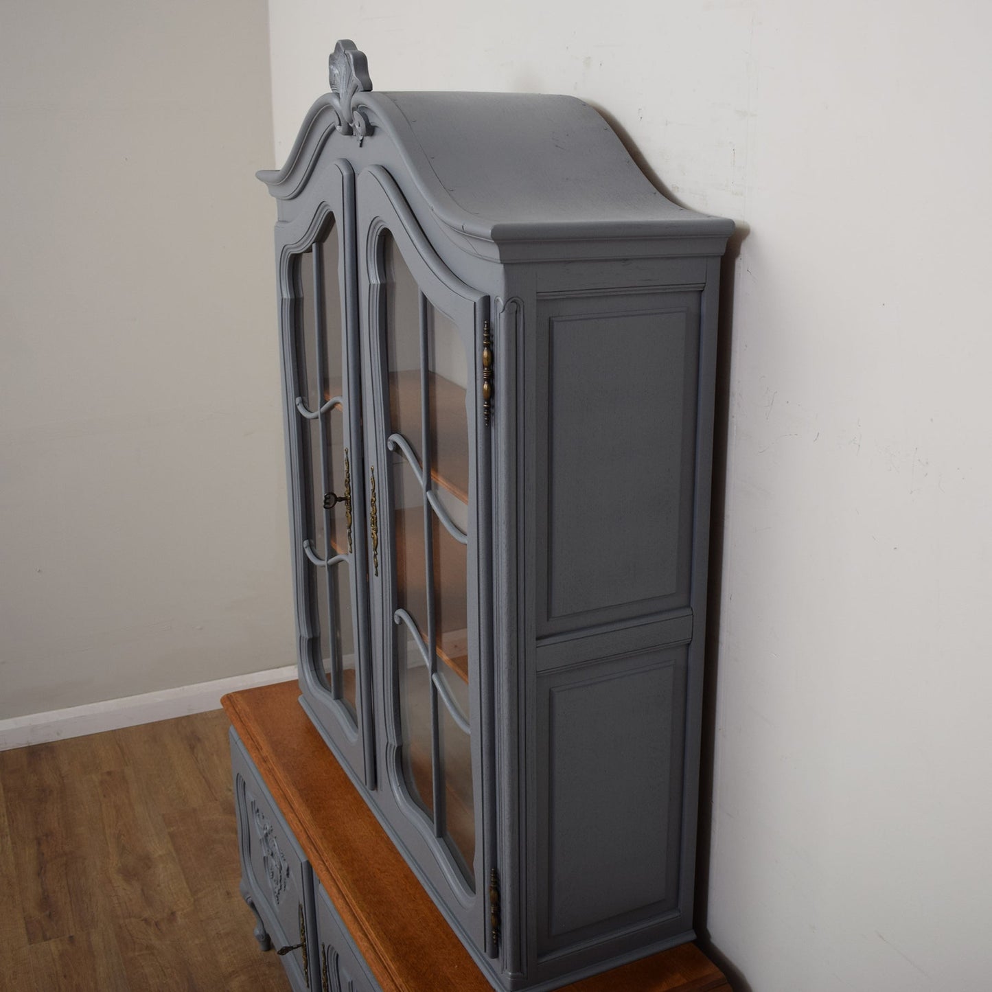 French Painted Vitrine
