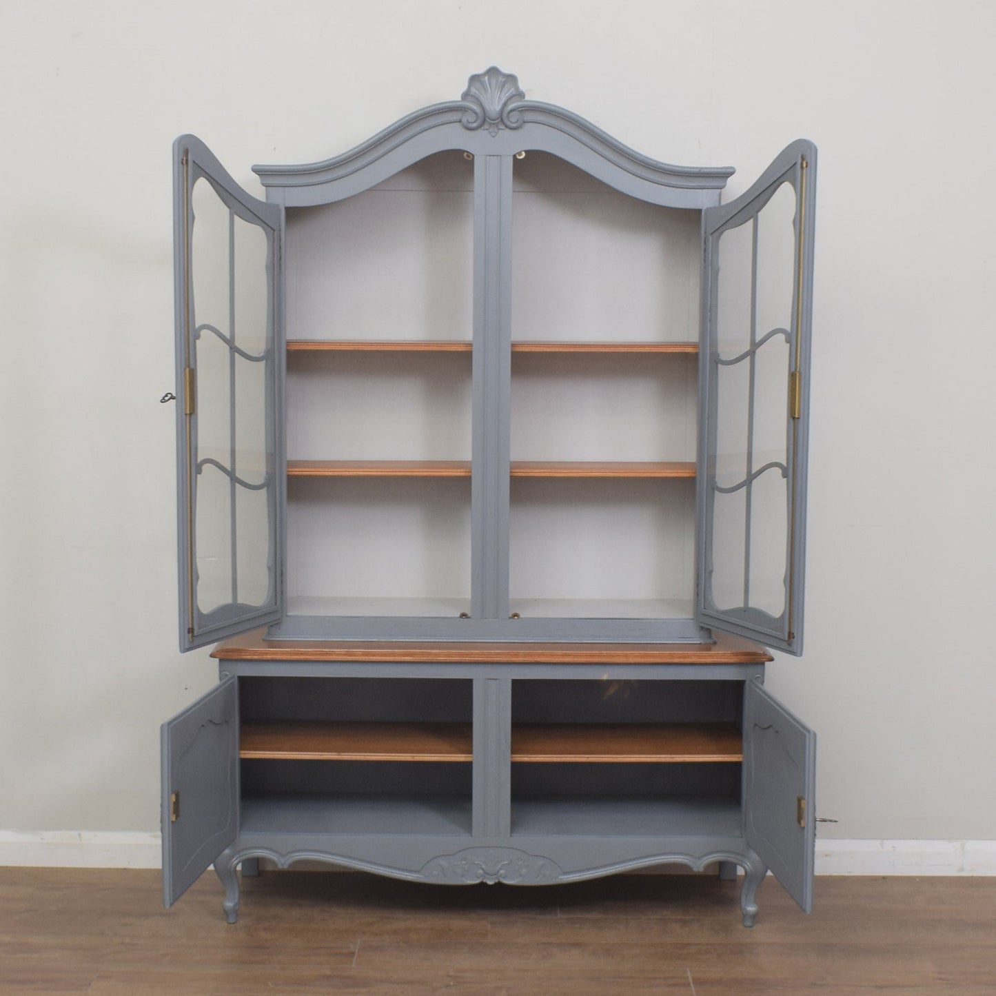 French Painted Vitrine