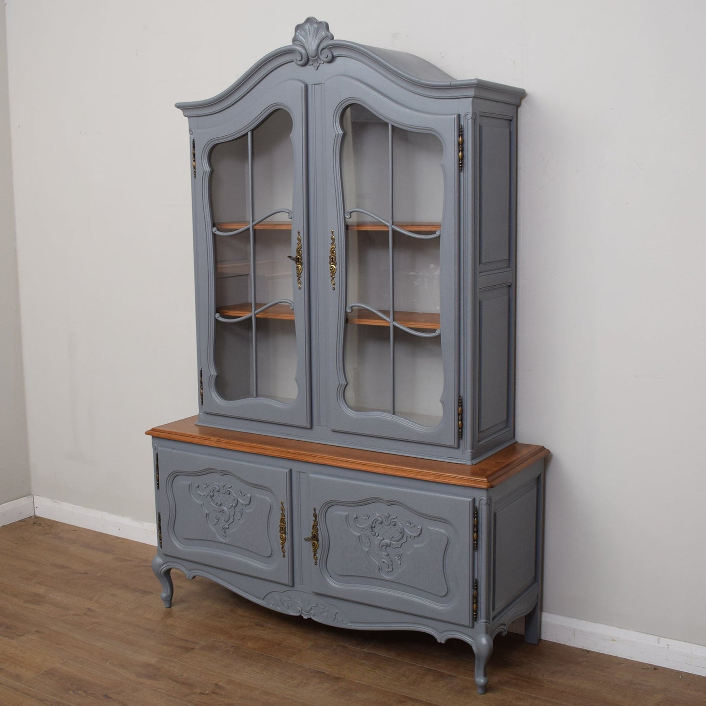 French Painted Vitrine