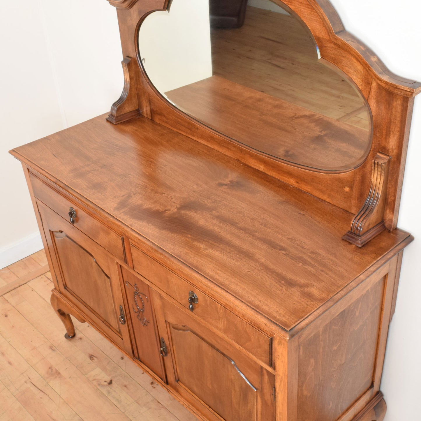 Mirrored Mahogany Sideboard