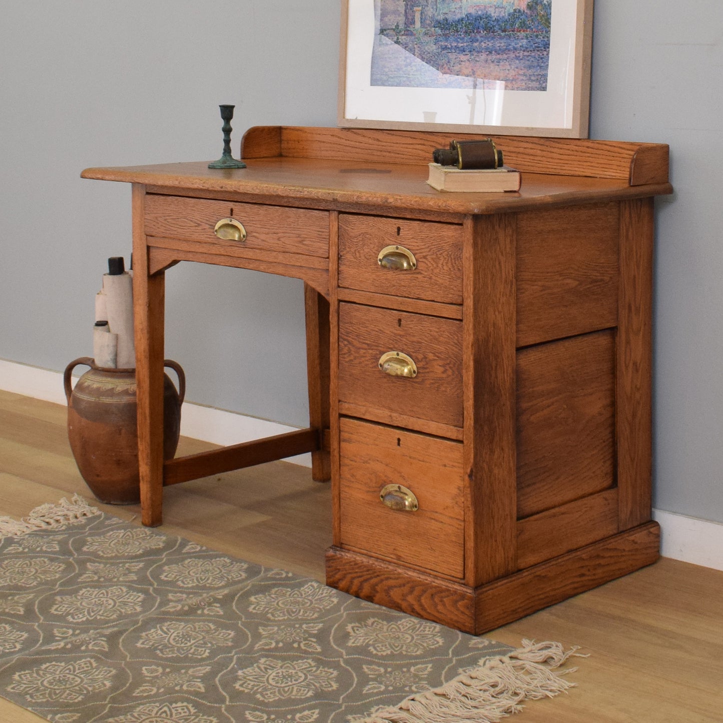 Refinished Oak Desk