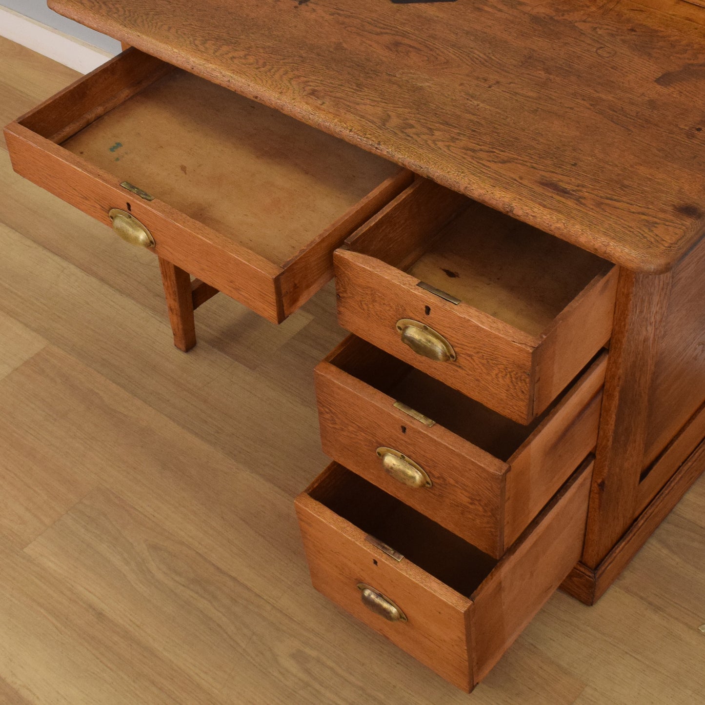 Refinished Oak Desk