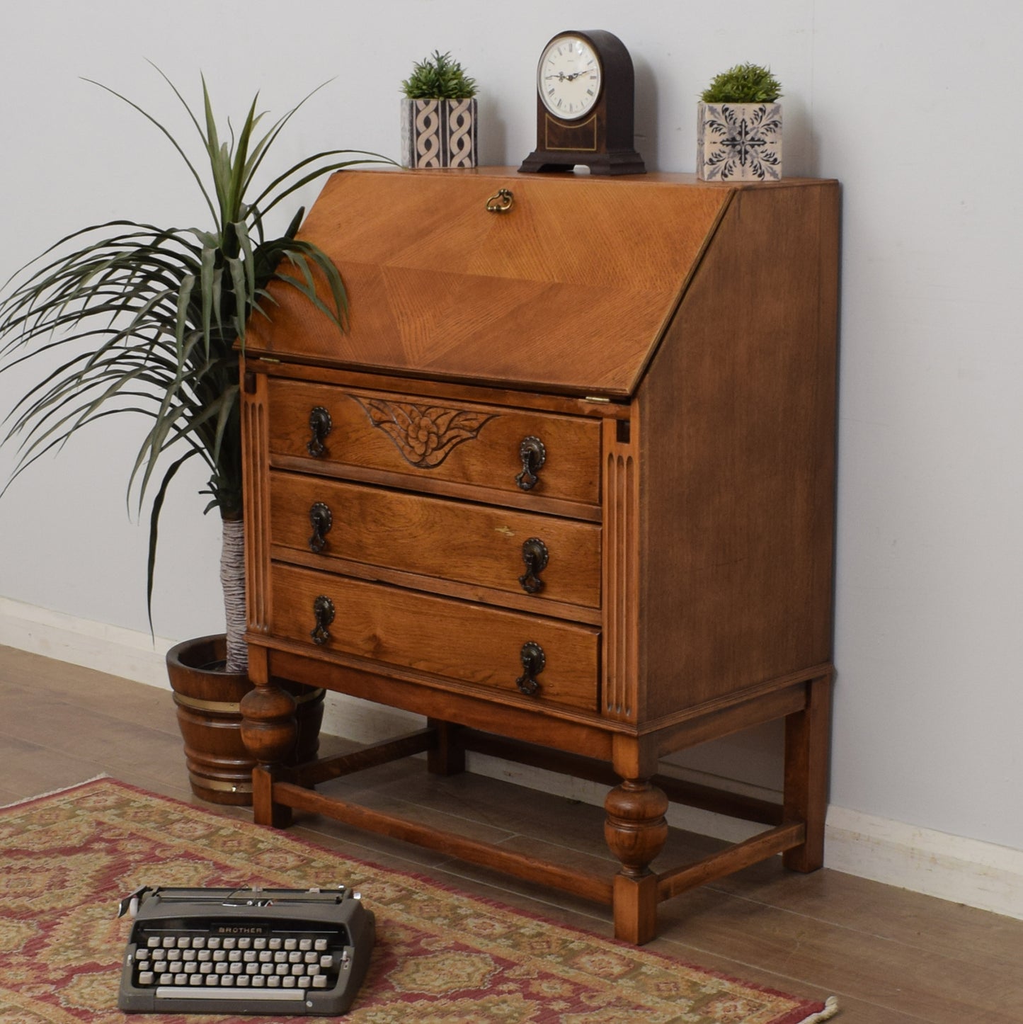 Vintage Oak Bureau