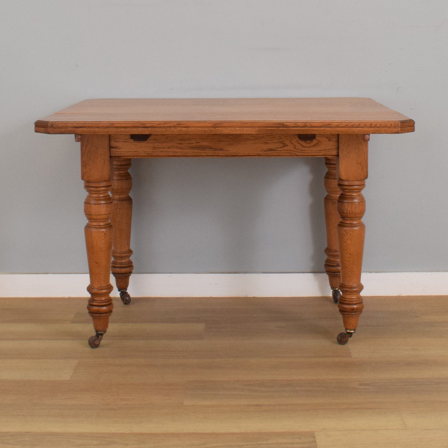 Oak Drop-Leaf Dining Table