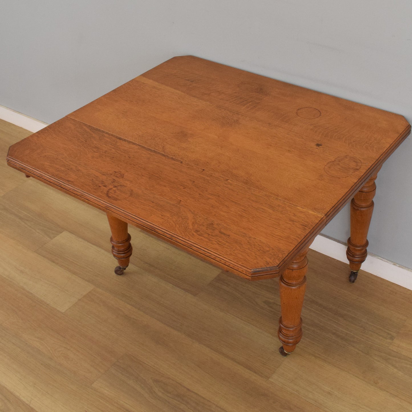Oak Drop-Leaf Dining Table