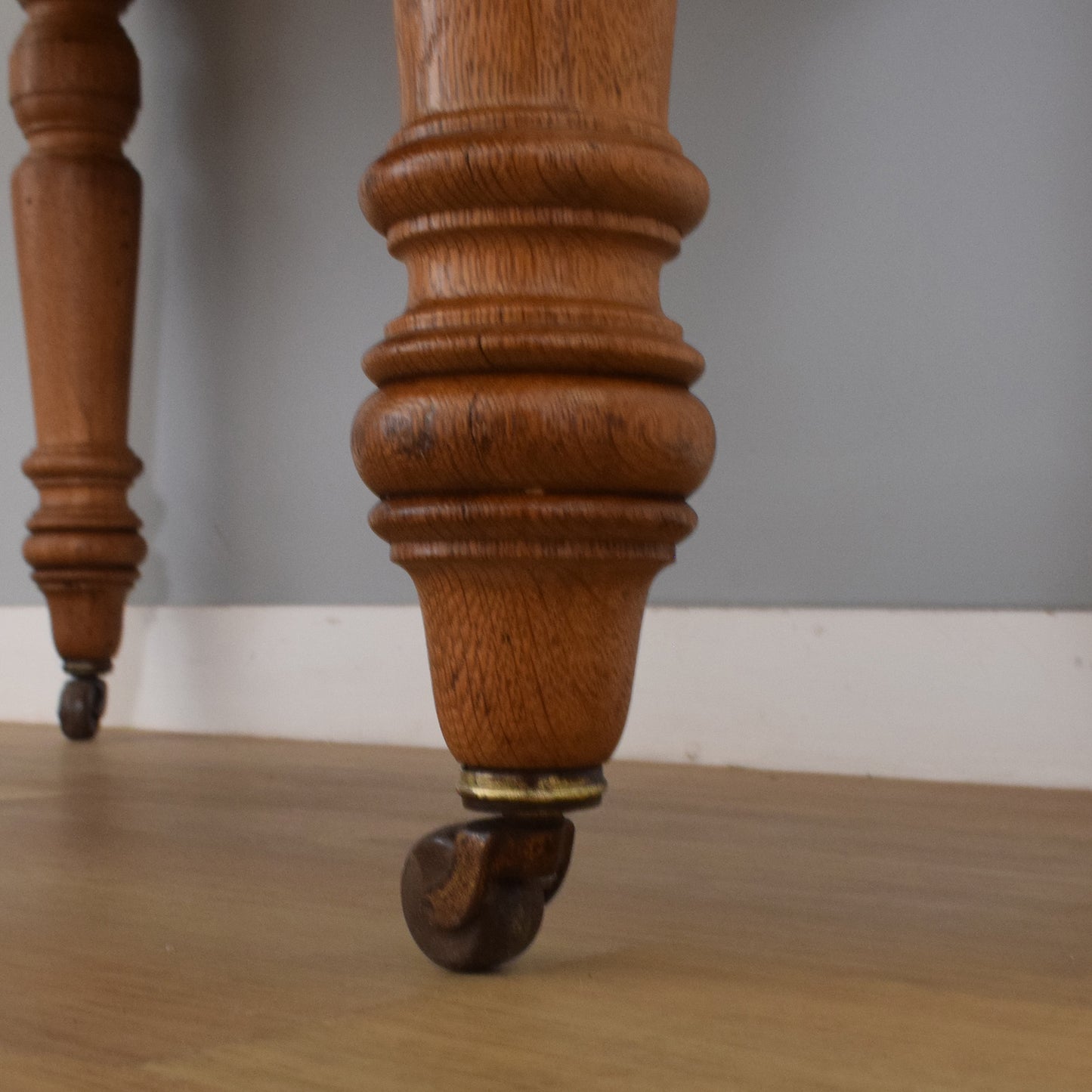 Oak Drop-Leaf Dining Table