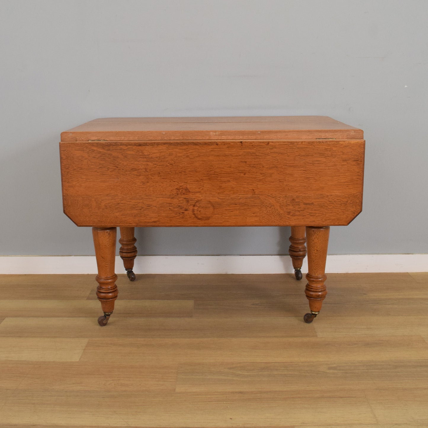 Oak Drop-Leaf Dining Table