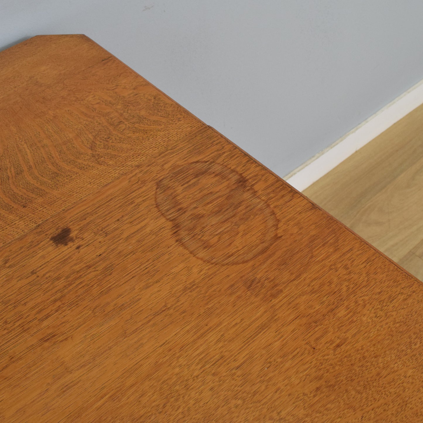 Oak Drop-Leaf Dining Table