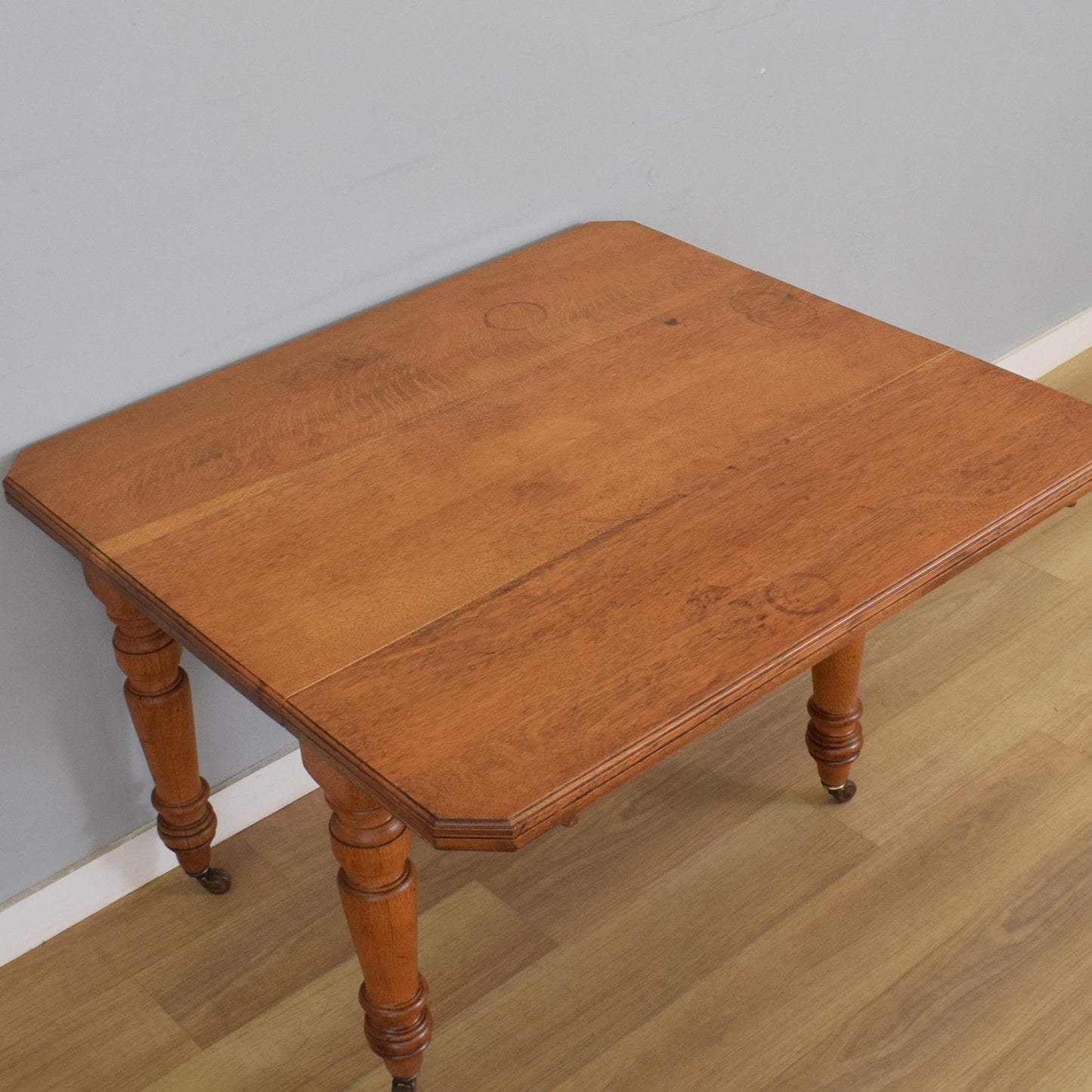 Oak Drop-Leaf Dining Table