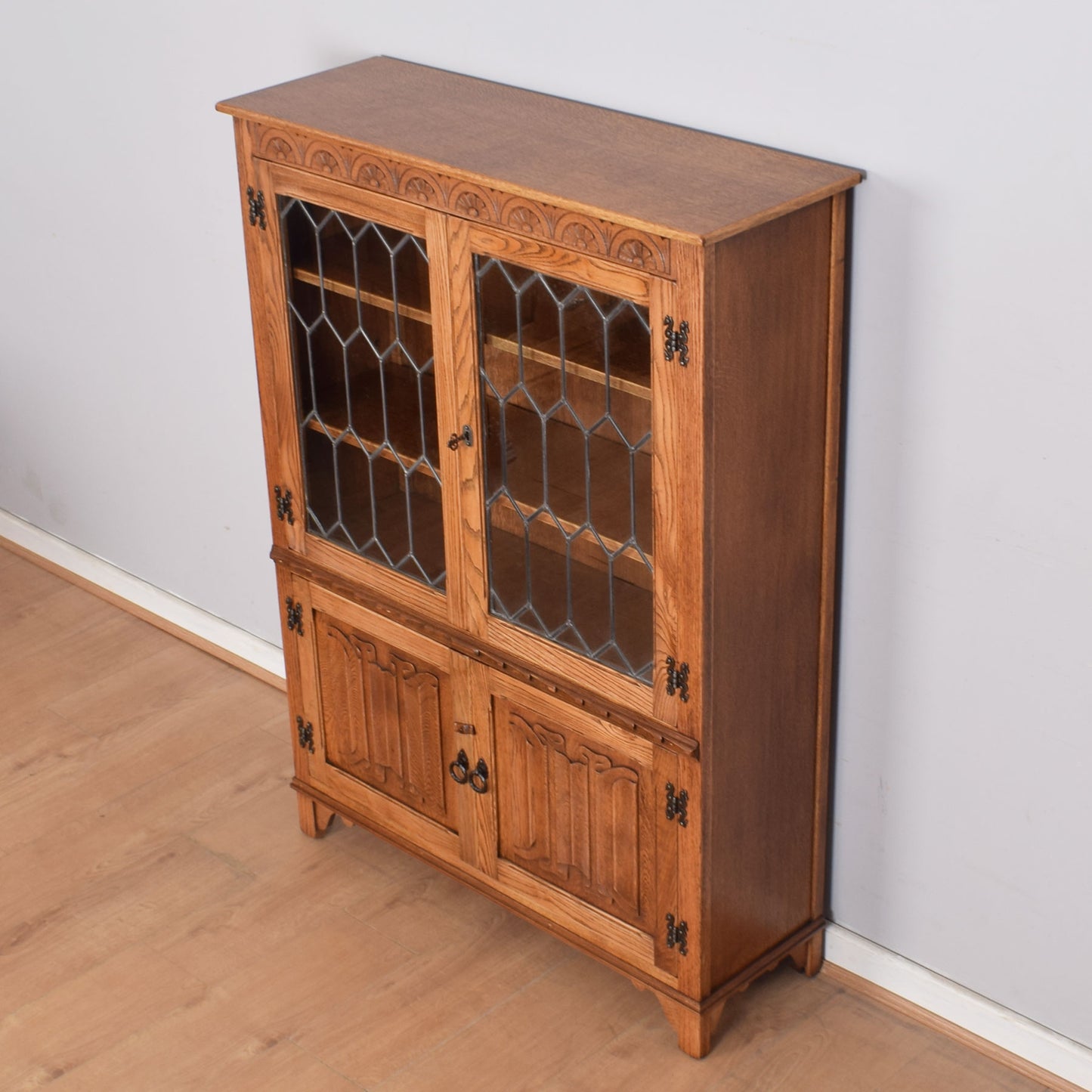 JayCee Glazed Bookcase Cabinet