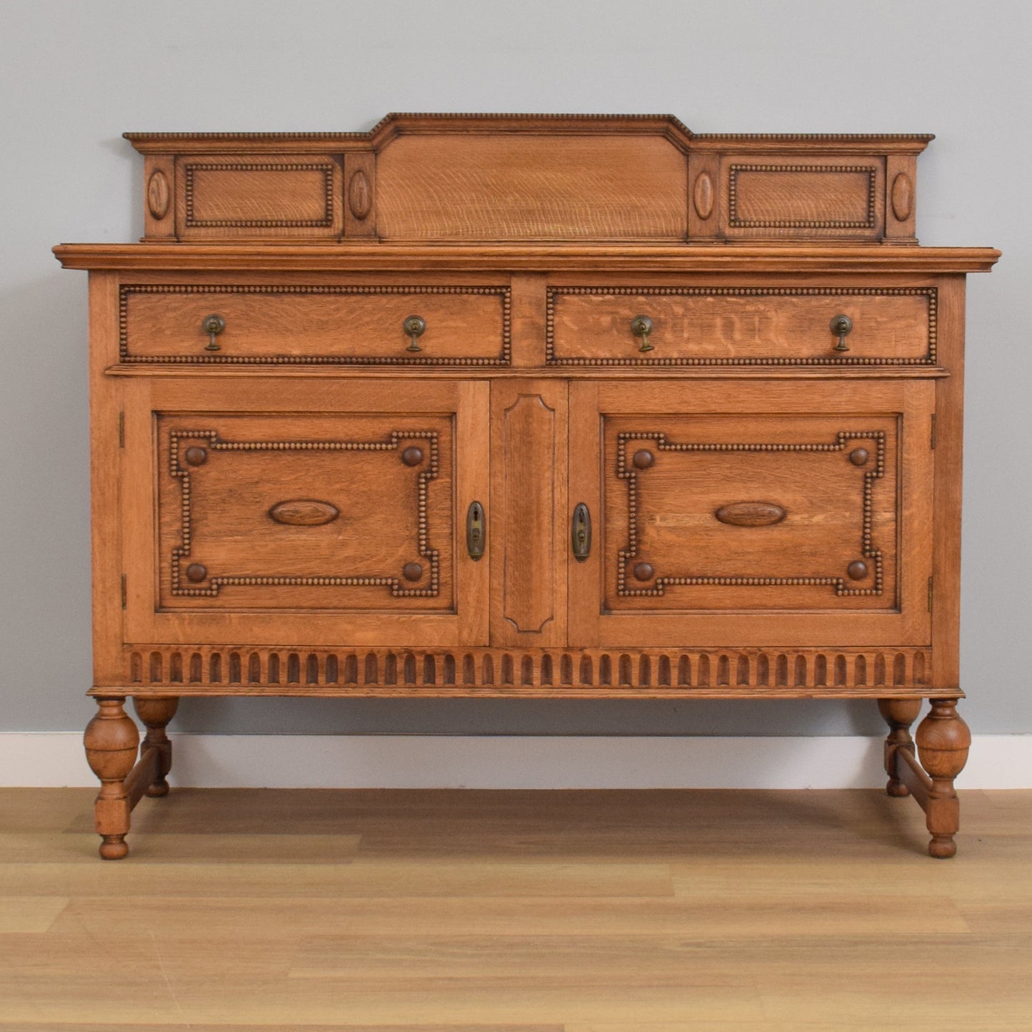 Carved Oak Sideboard