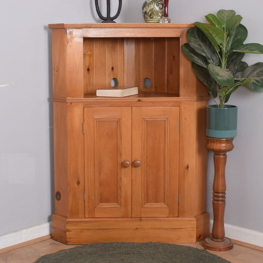Pine Corner Cupboard