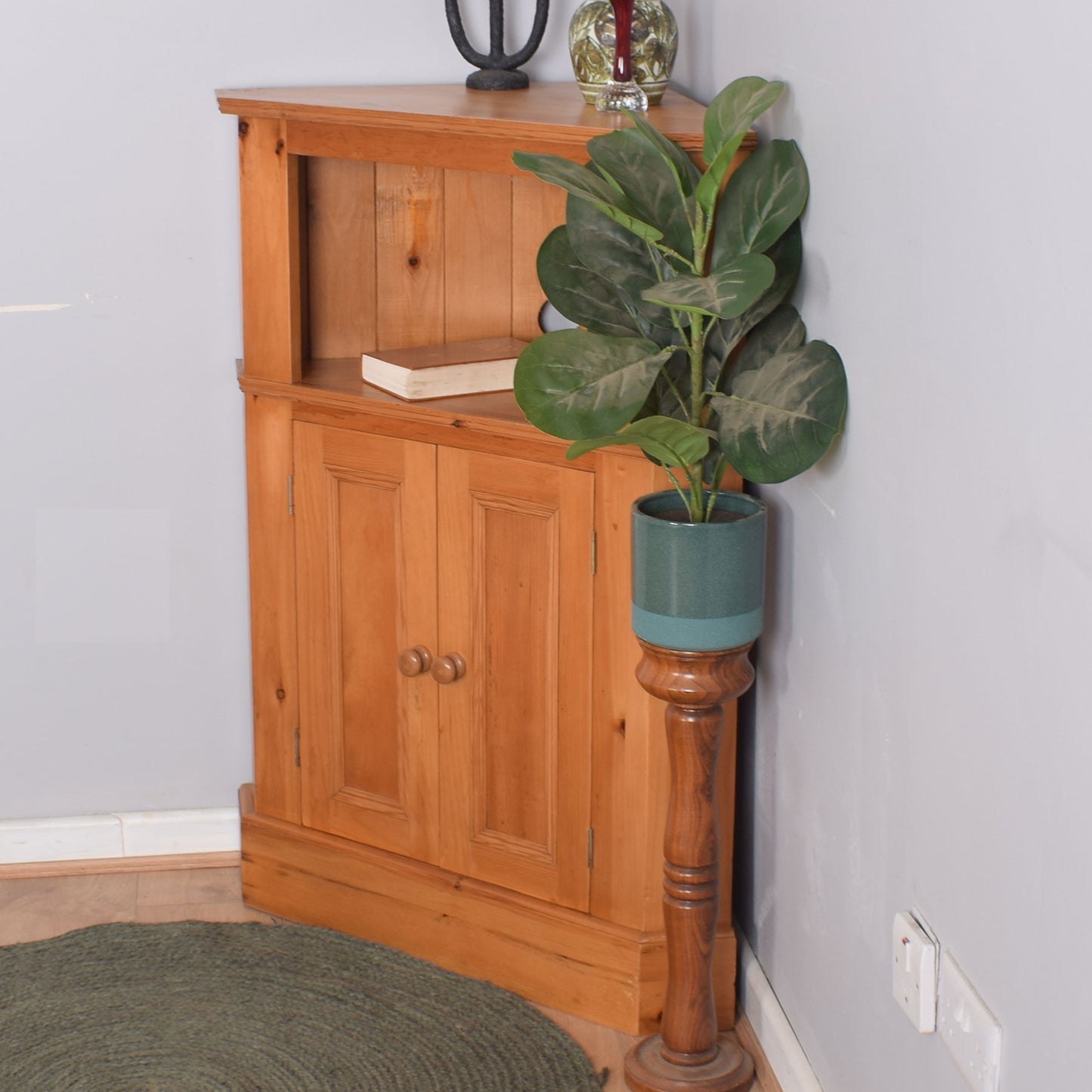 Pine Corner Cupboard