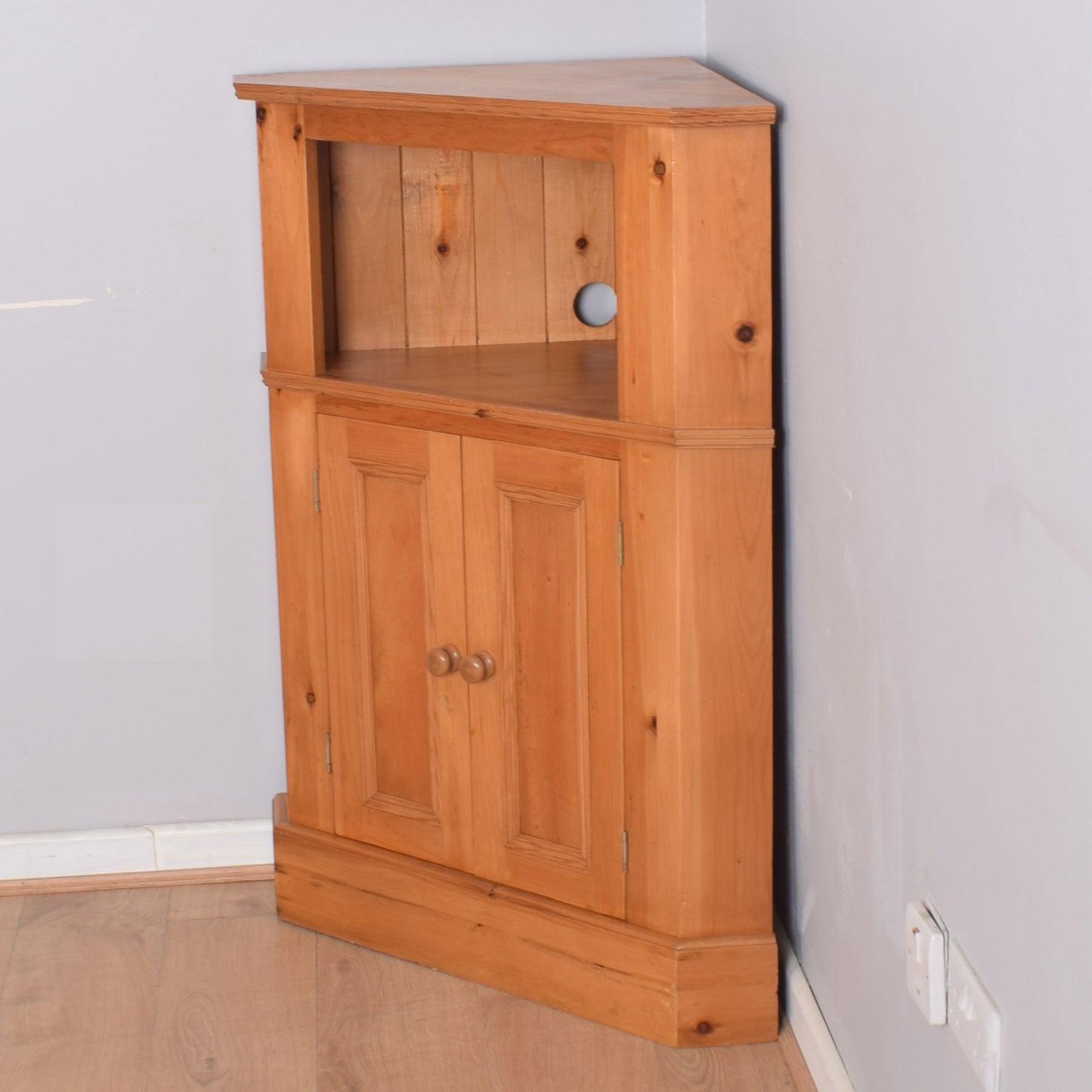Pine Corner Cupboard