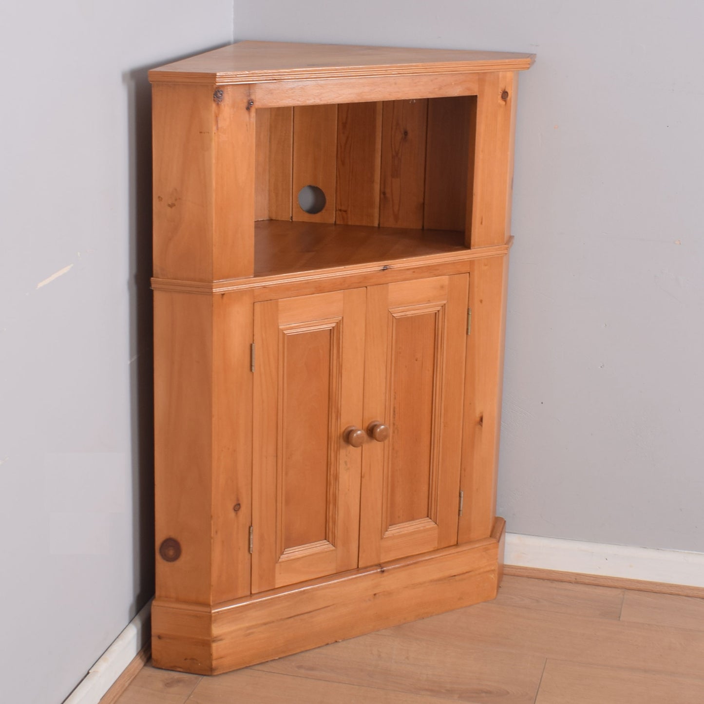 Pine Corner Cupboard