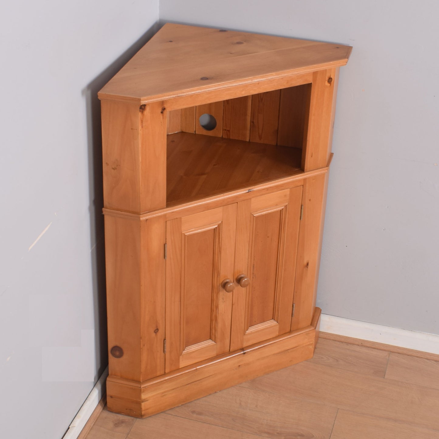 Pine Corner Cupboard