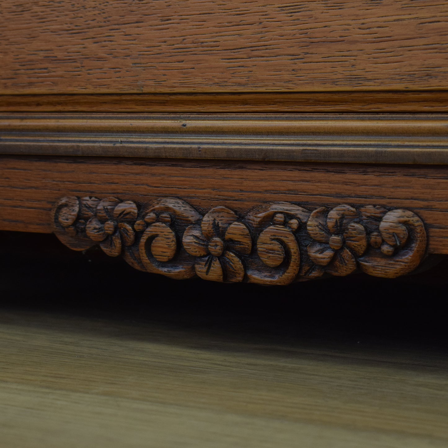 Oak Side-by-Side Bureau Bookcase