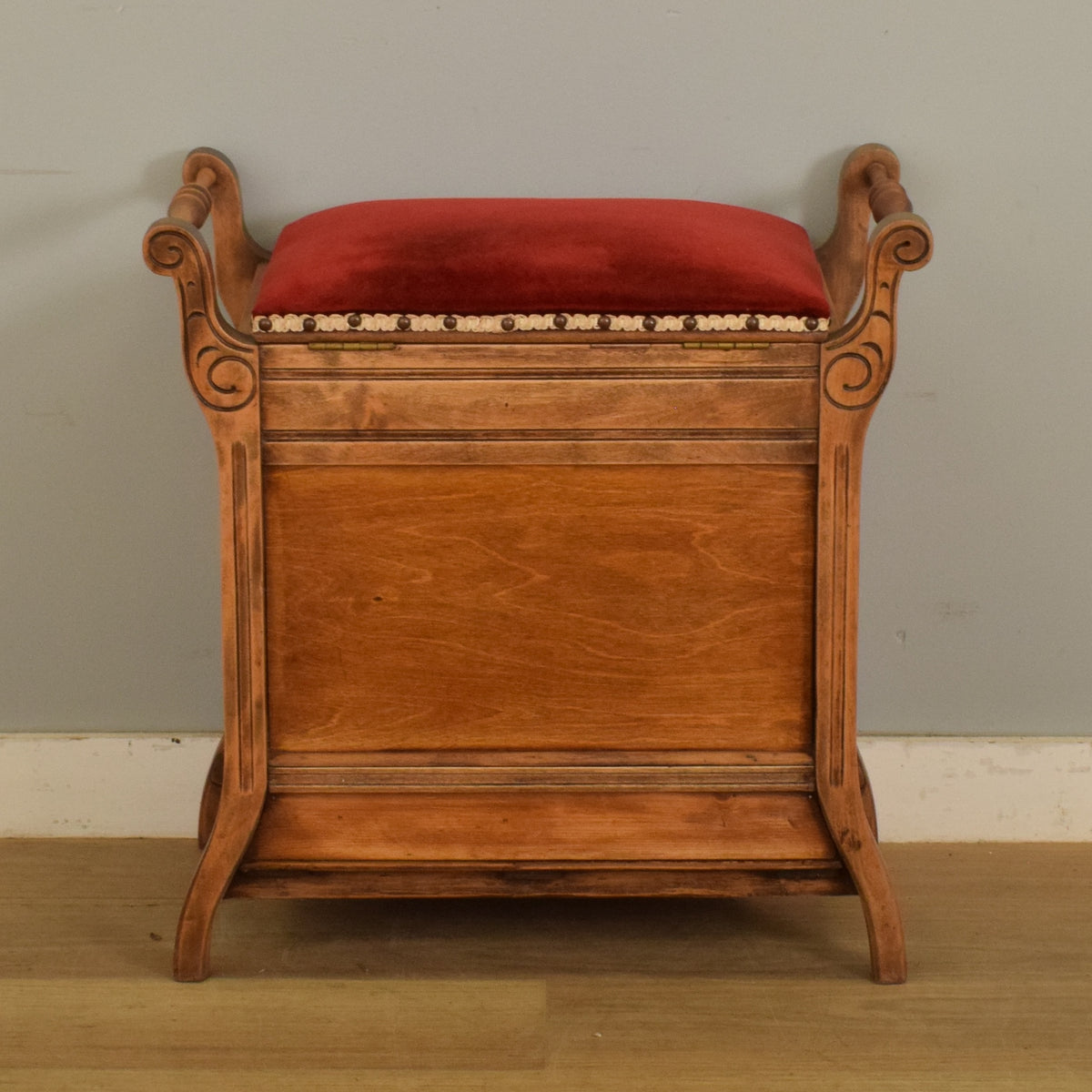 Restored Oak Piano Stool