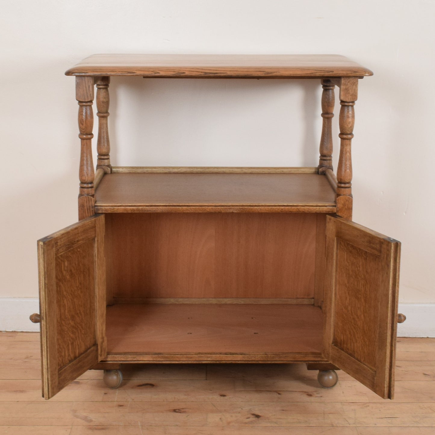 Restored Oak Tea Trolly