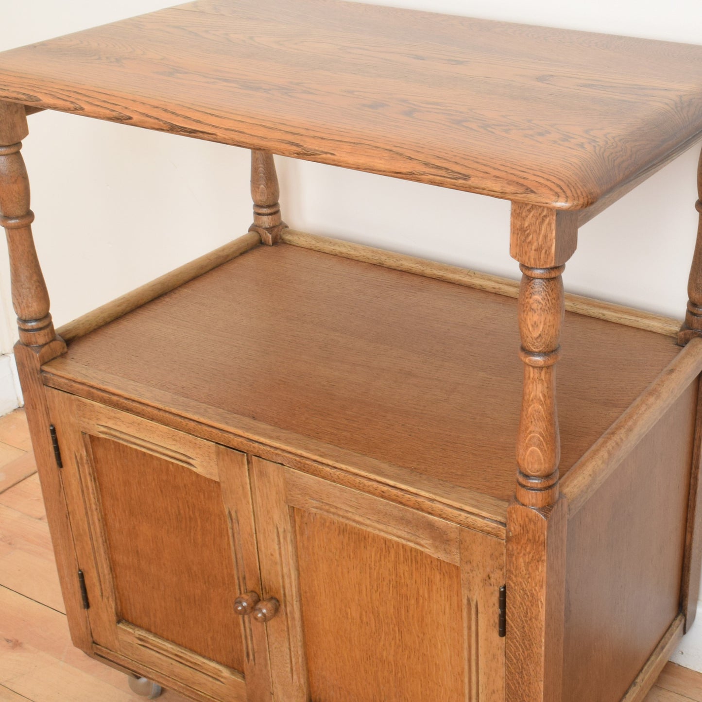 Restored Oak Tea Trolly