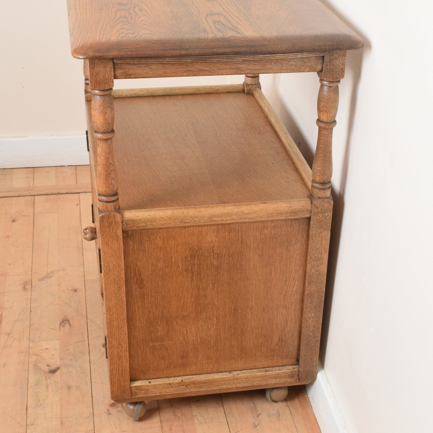 Restored Oak Tea Trolly