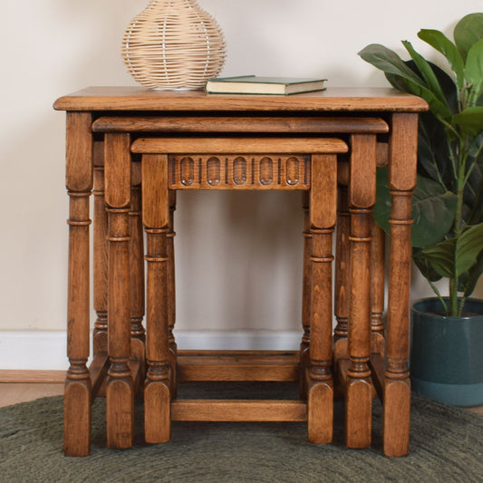 Oak Nest of Tables