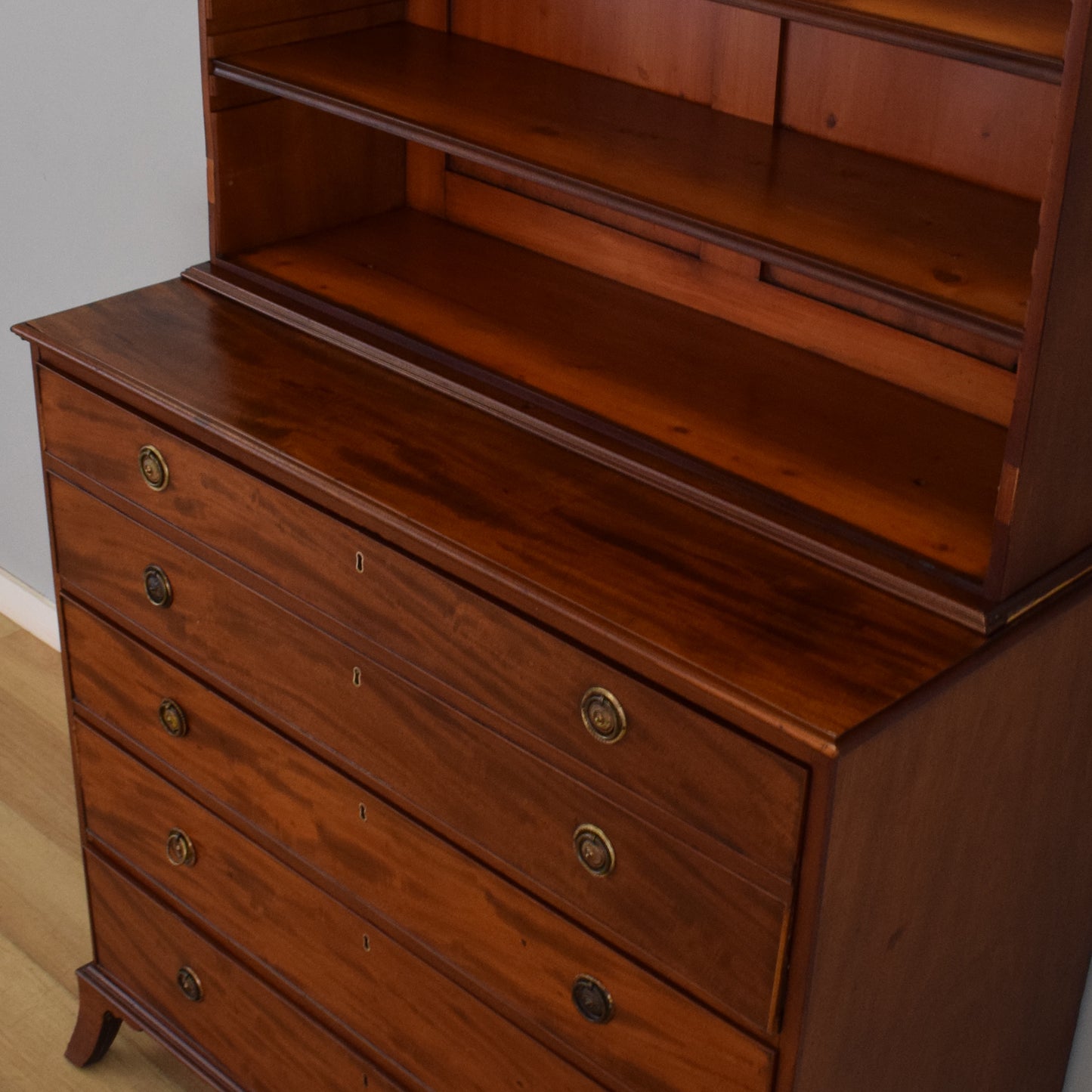 Mahogany Secretaire Bookcase