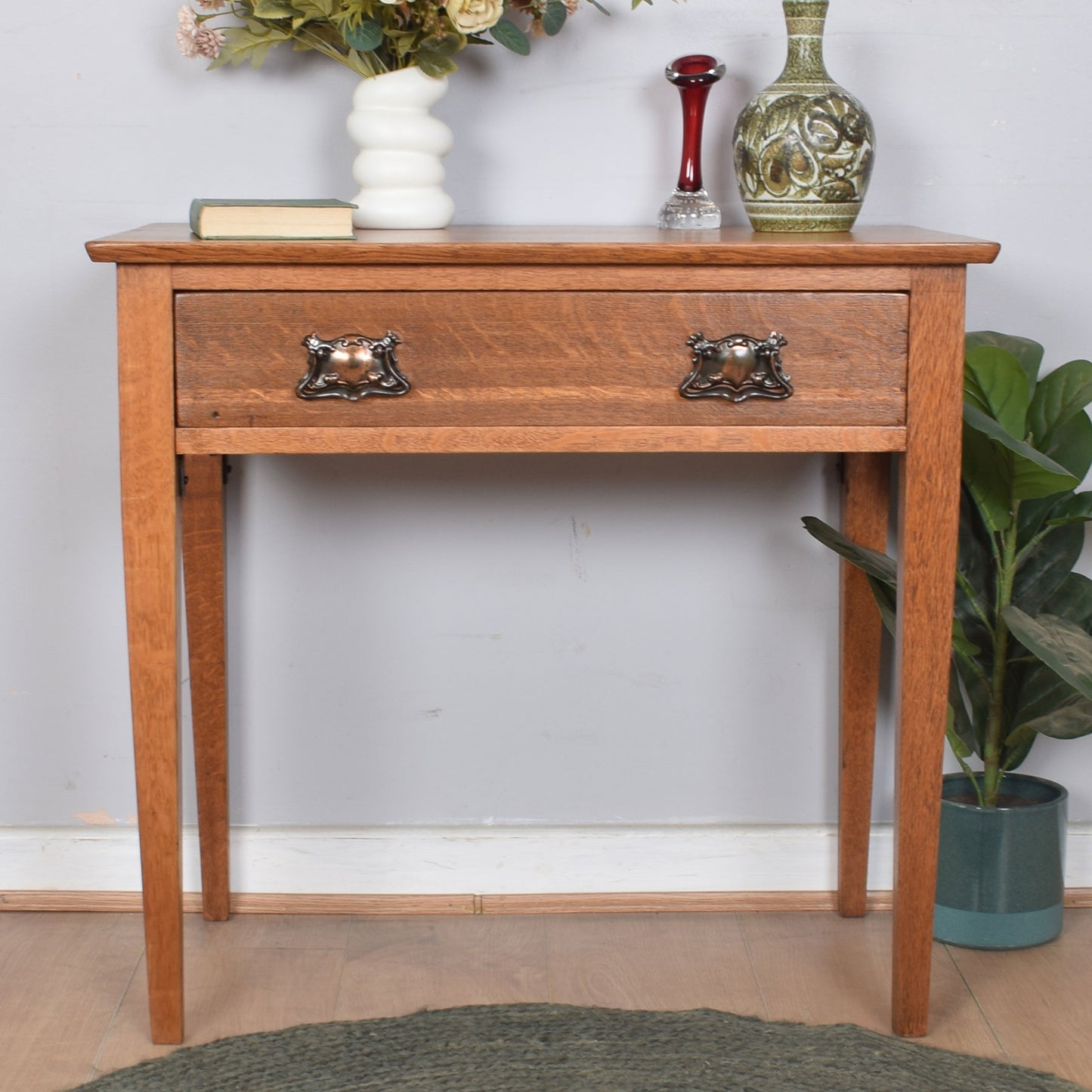 Oak Occasional Console Table
