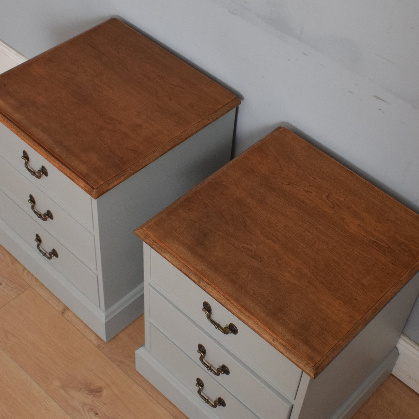 Painted Pair of Bedsides