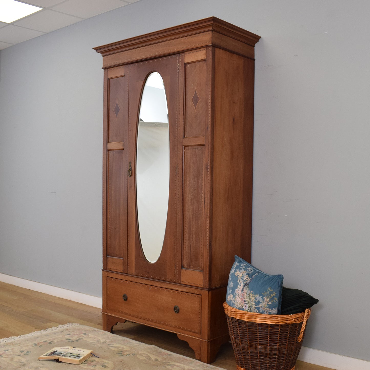 Restored Mahogany Hall Wardrobe