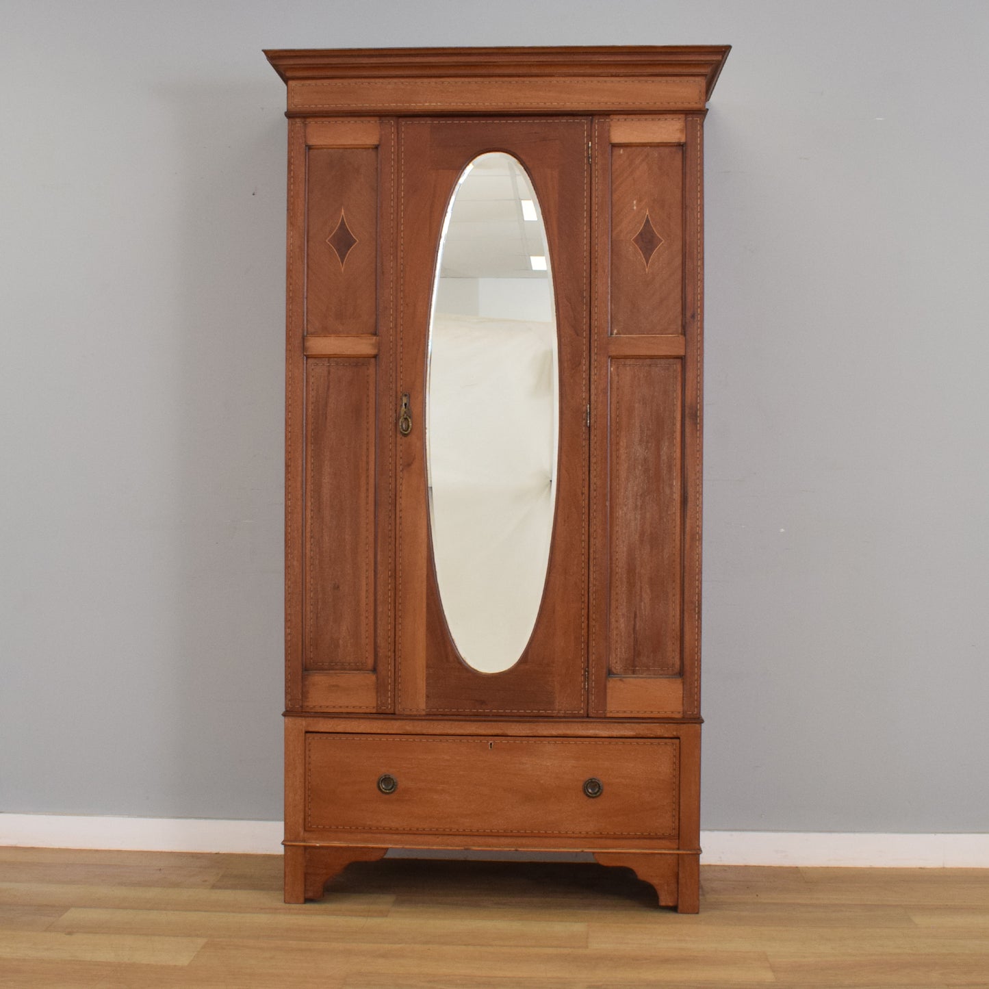 Restored Mahogany Hall Wardrobe