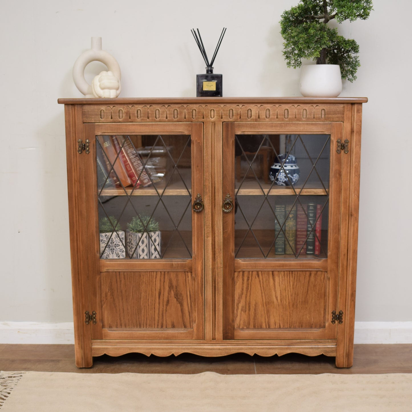 Glazed Bookcase Display Cabinet