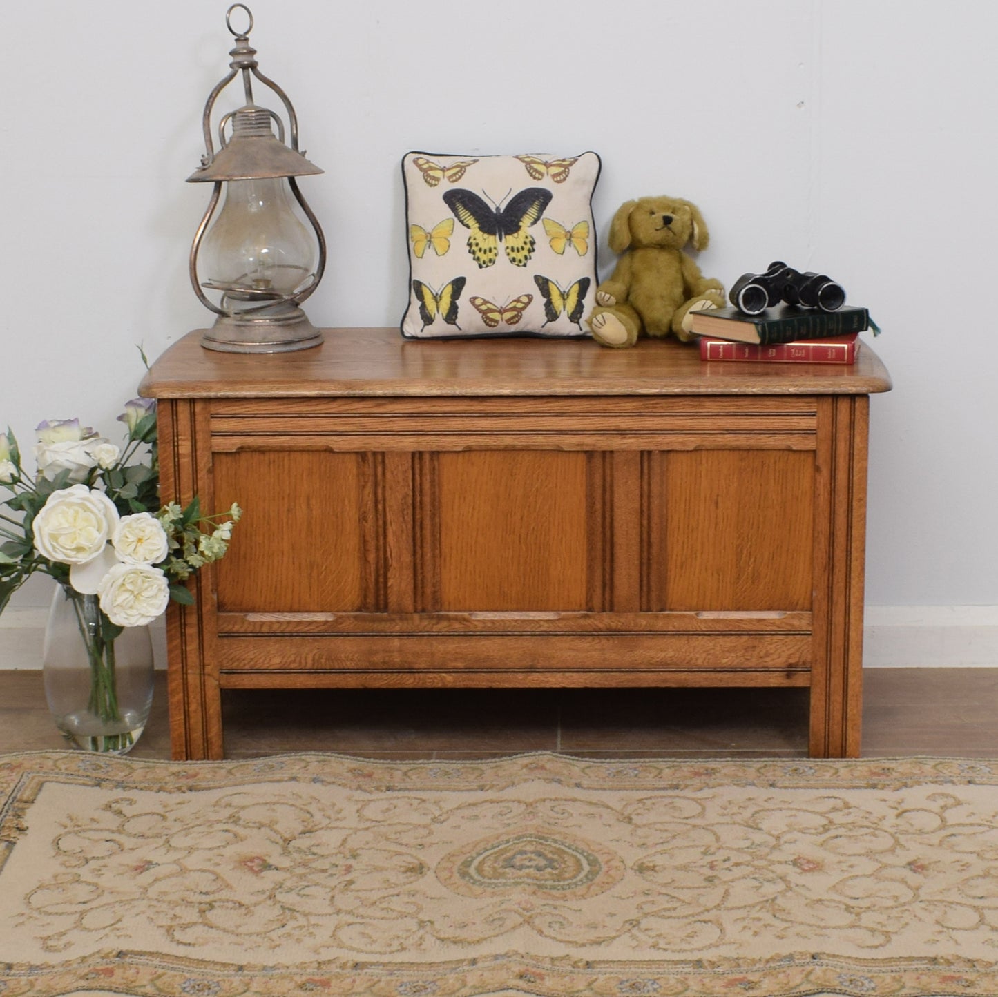 Oak Blanket Box