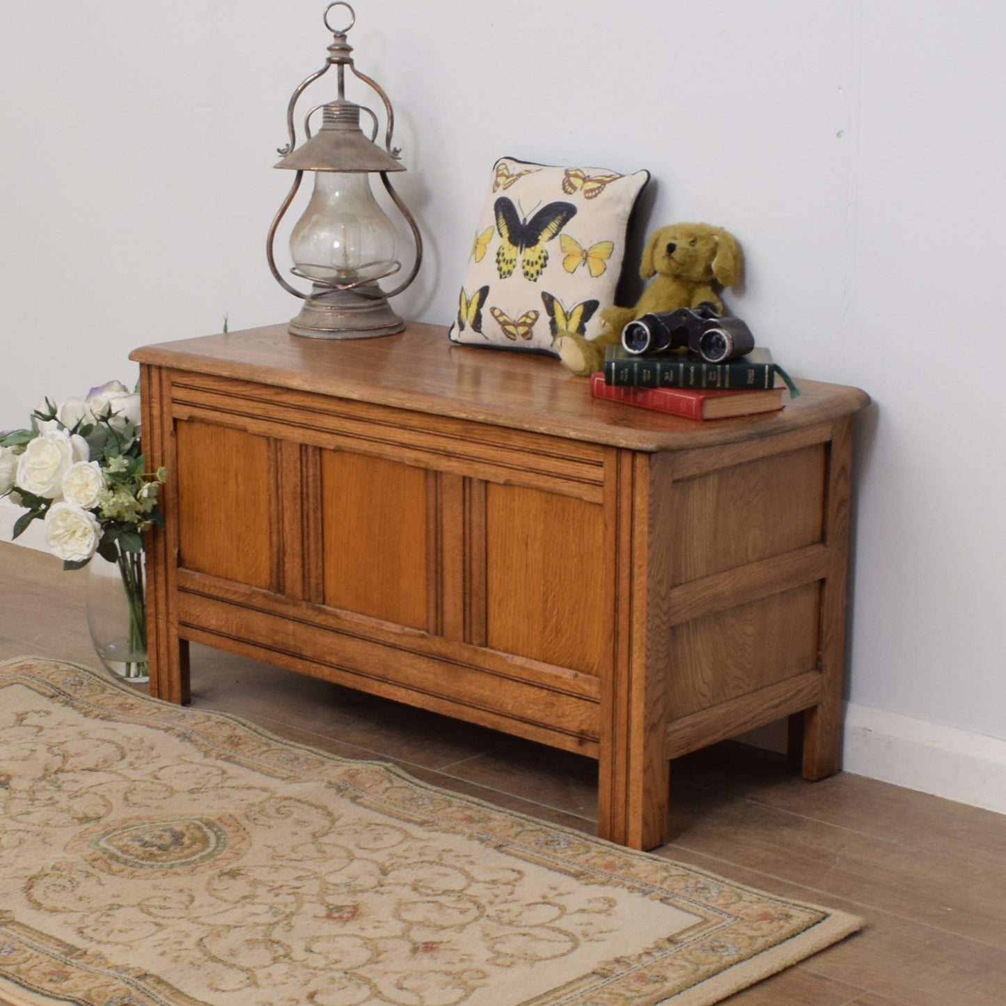 Oak Blanket Box