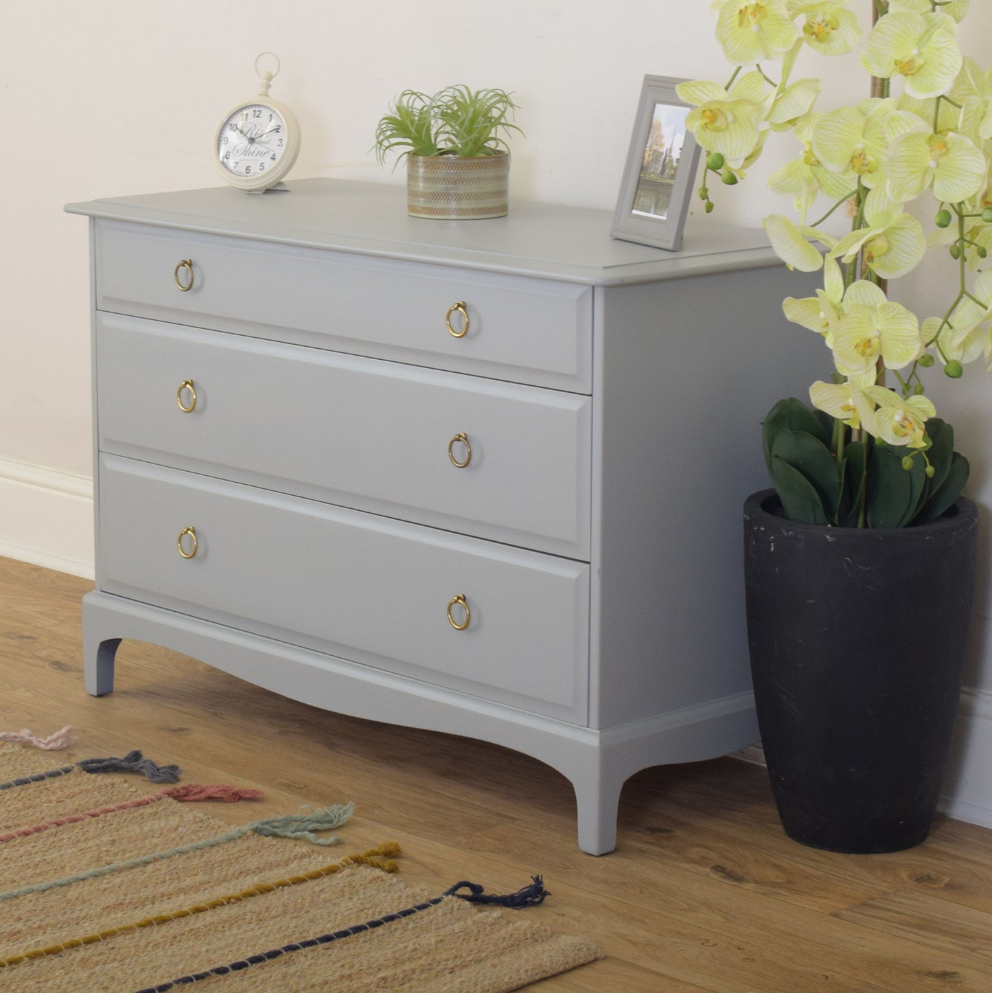 Painted Stag Chest Of Drawers