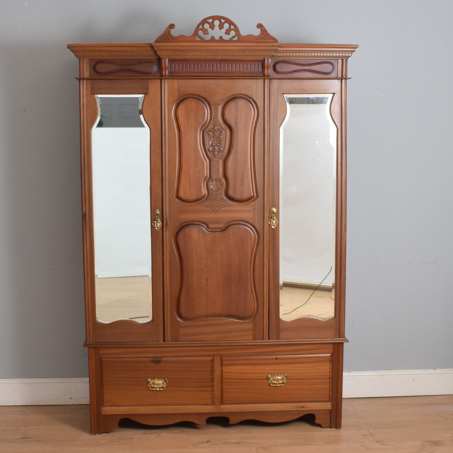 Large Restored Edwardian Wardrobe