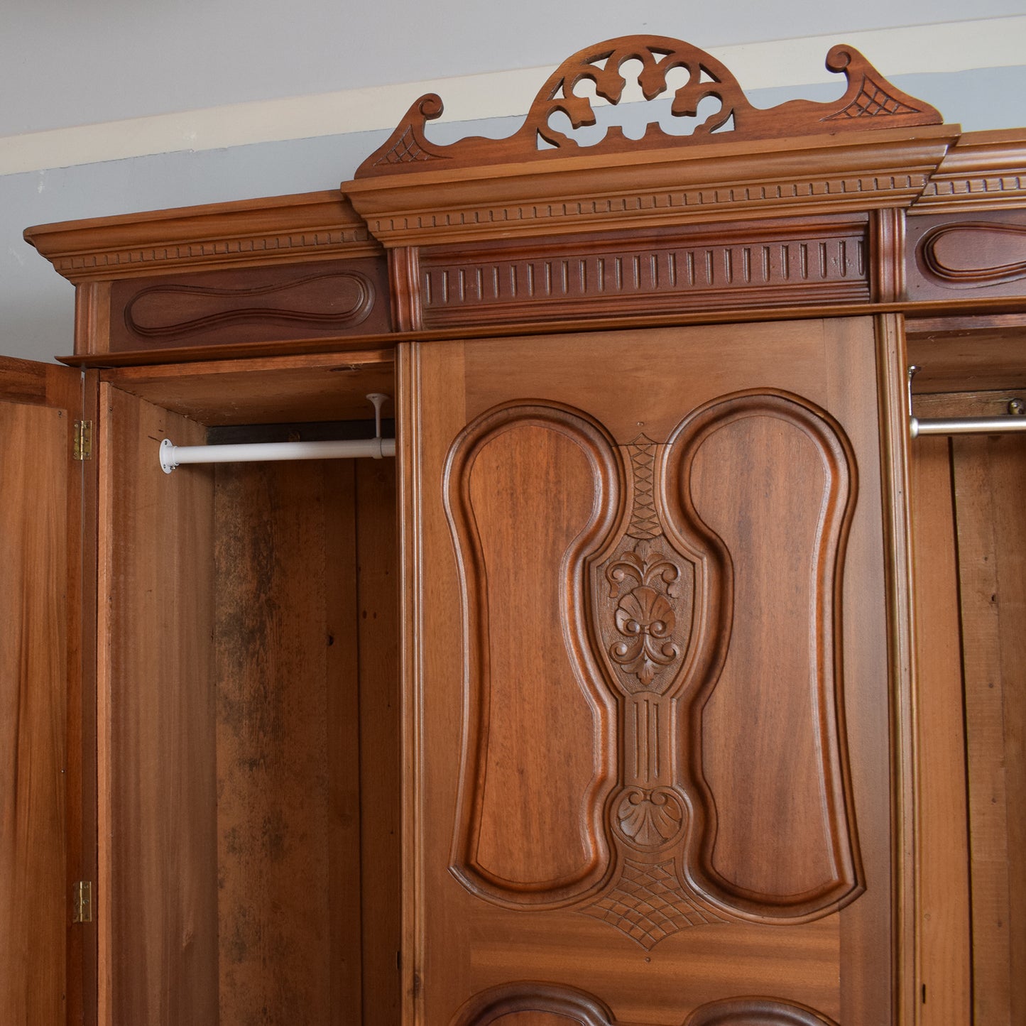 Large Restored Edwardian Wardrobe