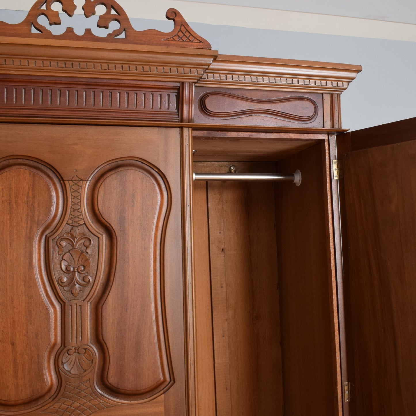 Large Restored Edwardian Wardrobe