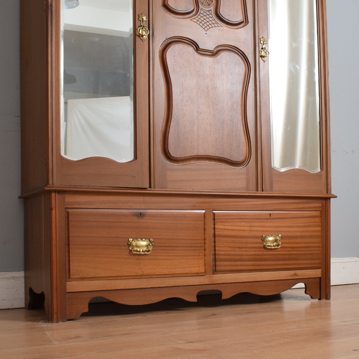 Large Restored Edwardian Wardrobe