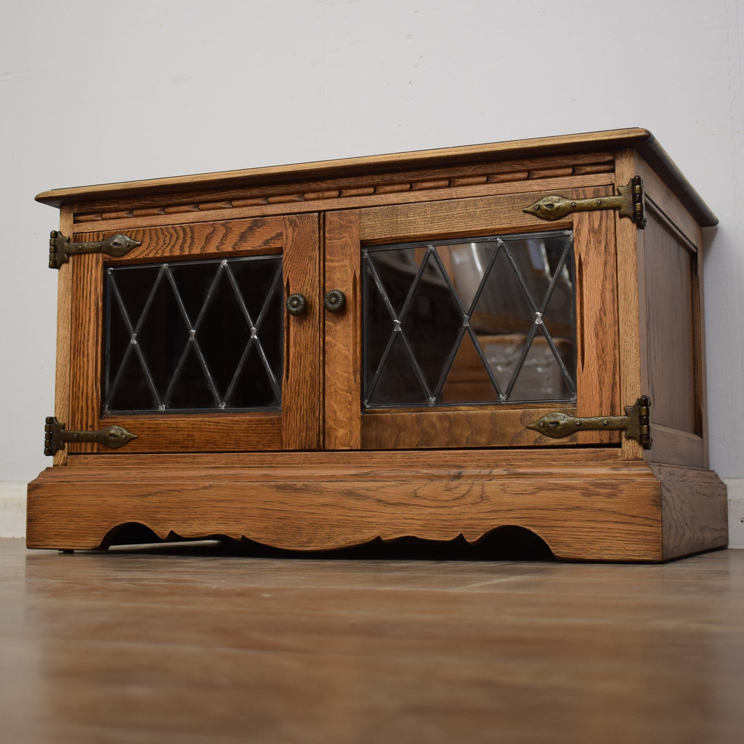 Glazed Oak TV Cabinet