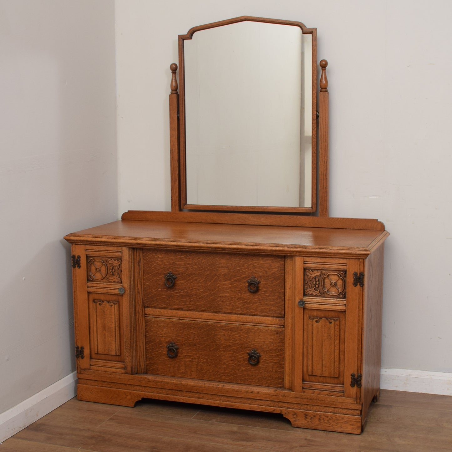 Restored Oak Dressing Table
