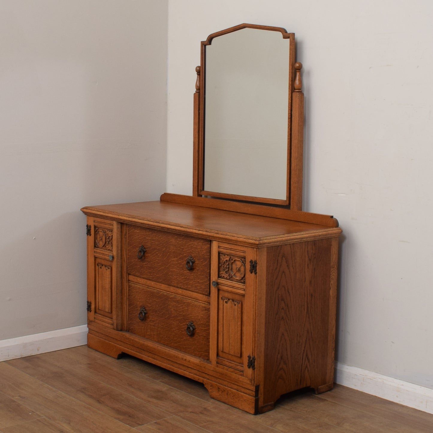 Restored Oak Dressing Table