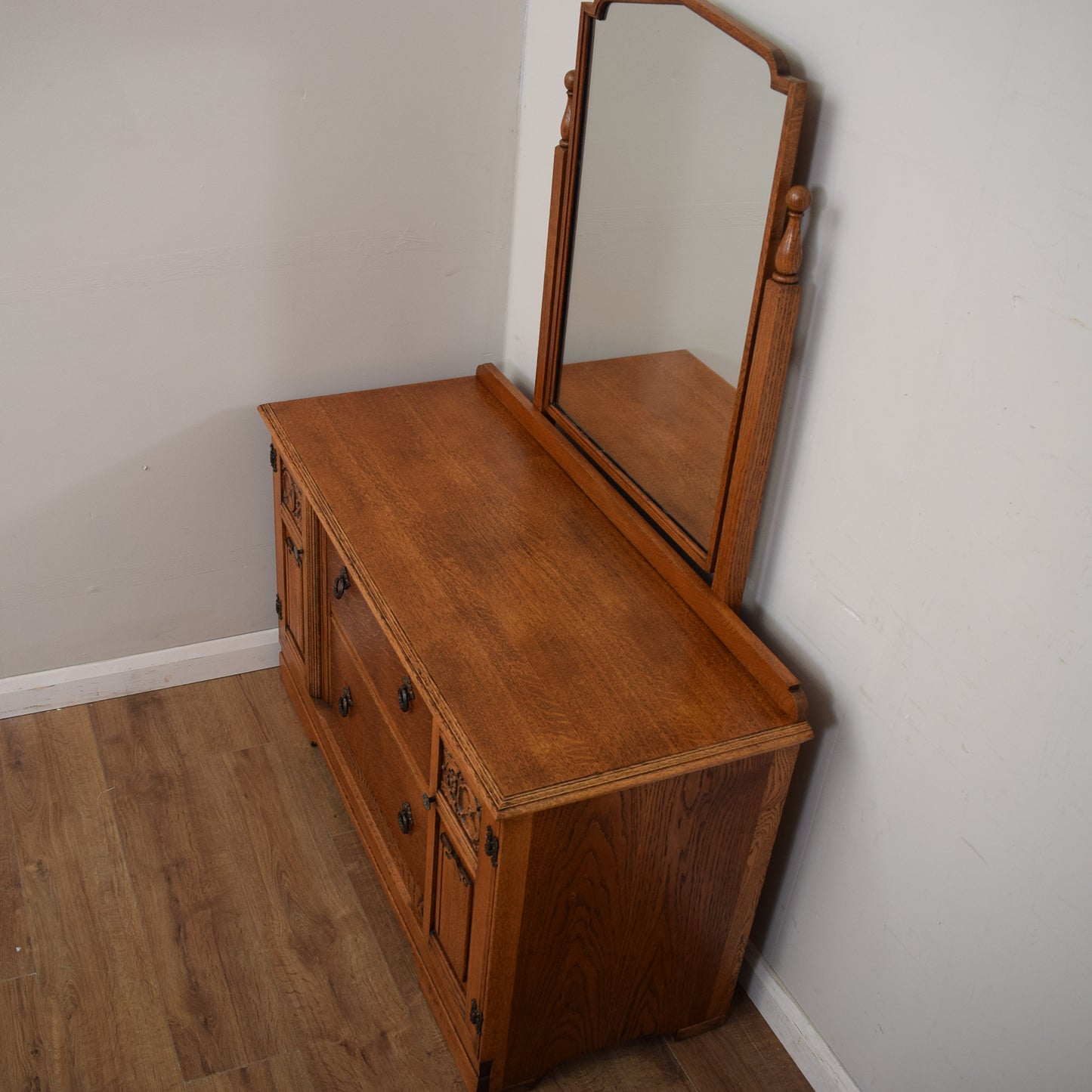Restored Oak Dressing Table