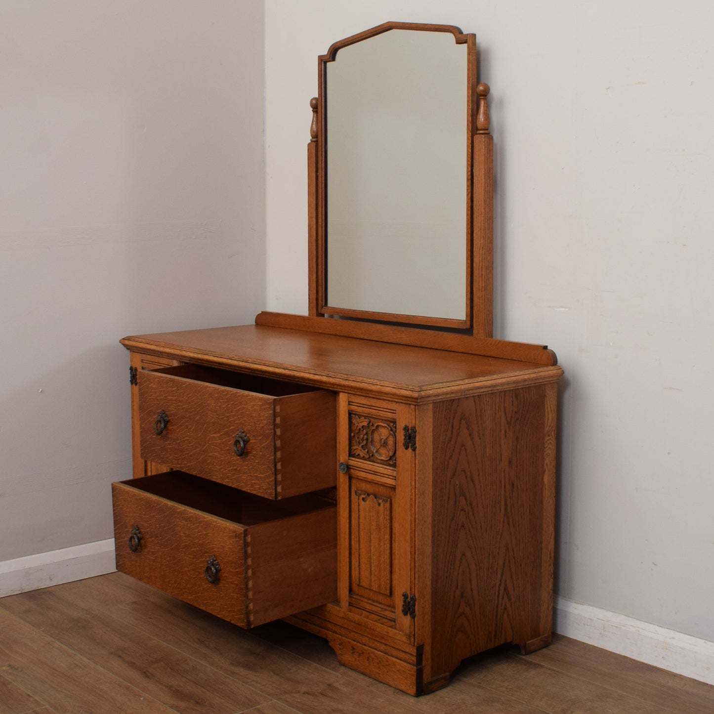 Restored Oak Dressing Table