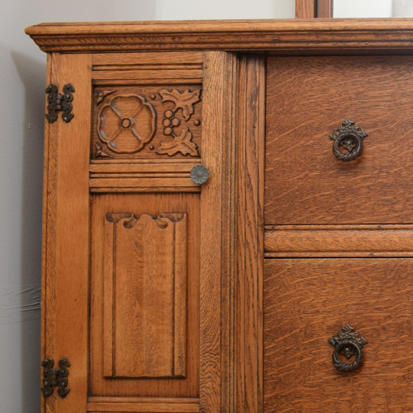 Restored Oak Dressing Table