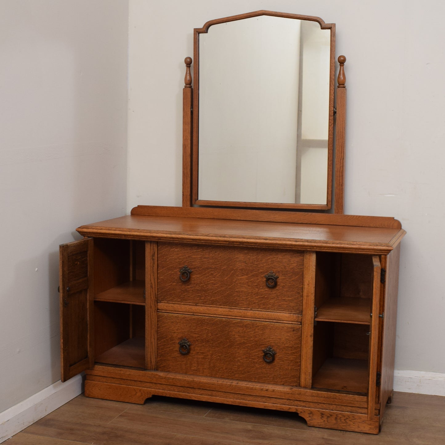 Restored Oak Dressing Table