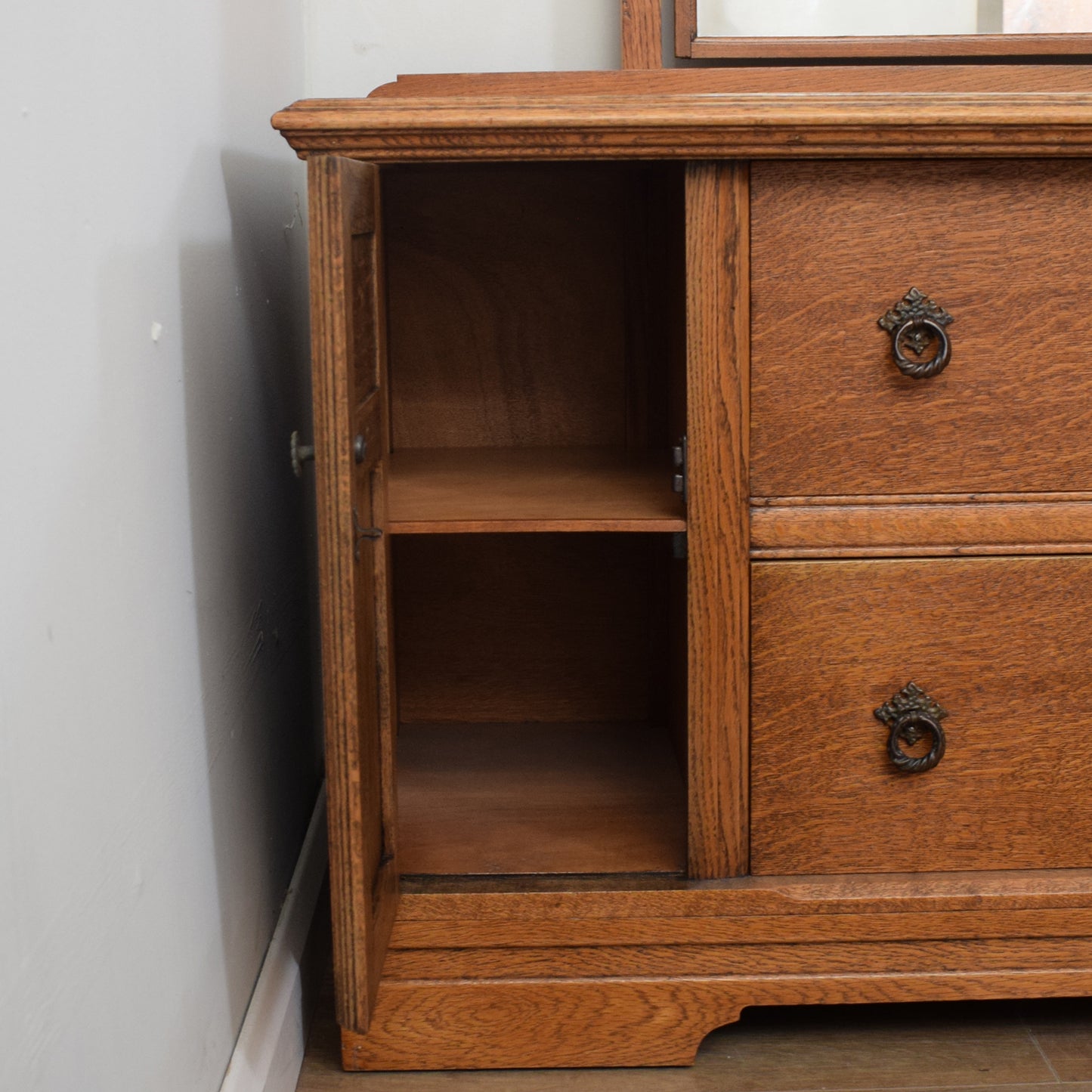 Restored Oak Dressing Table